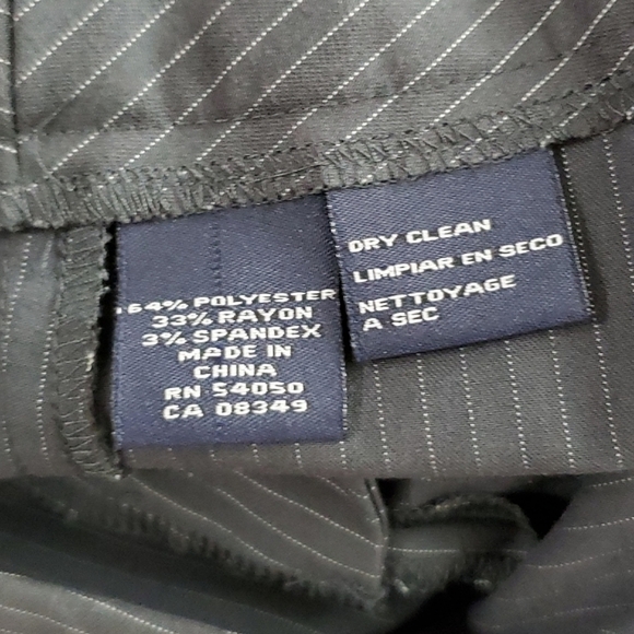 Anne Klein Grey Pinstripe Professional Crop Pantsuit - Picture 14 of 14